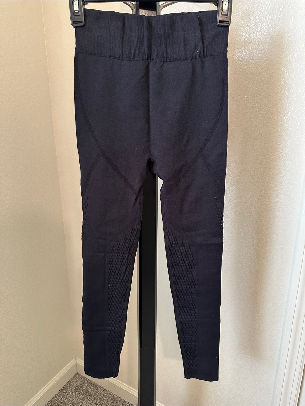 Seamless Navy High-Waist Leggings